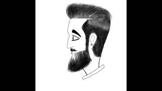 types of beard #drawing #sketch #manface #sideface #beard #art #YouTube #jaypind #hastage
