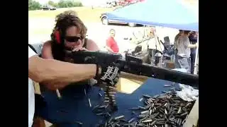 Mg42 full auto running live.  So much fun to shoot.