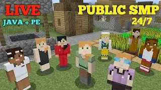 Minecraft NEW public smp ! JAVA and PE SMP
