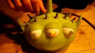 Toy story alien head VCO synth sequencer with low-pass VCF and pt2399 delay
