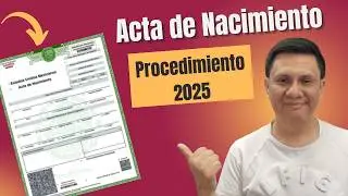 ¡Así puedes obtener tu Acta de Nacimiento en línea en 2025! 📃 #mexico