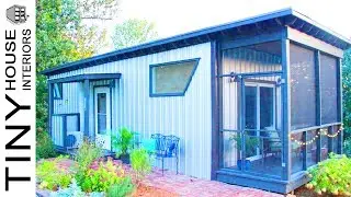Stunning 360 Sq. Ft. Bitty Tiny House on a Foundation | Tiny House Interiors