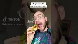 Moron Cooks and Eats Bug Burger, Thinking it Will Save the Planet