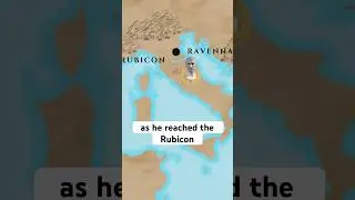 Caesar Crossing the Rubicon #history #romanempire #mapping #ancientrome #Rubicon