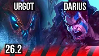 URGOT vs DARIUS (TOP) | Good KDA: 15/2/7 | EUW Master | 26.2