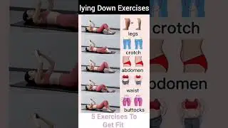 Lying Down Exercises | Exercises On Bed | Exercises for Lazy Girl | #bedexercises #loseweight