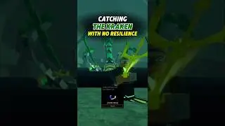Catching The Kraken With No Resilience🔱 #fisch #roblox