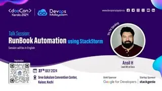 RunBook Automation using StackStorm | Ansil H | DMCon 2024