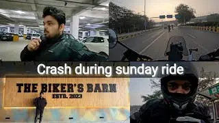 Winter Sunday Breakfast Ride on Himalayan 450 | Minor Crash | Indian Motovlog
