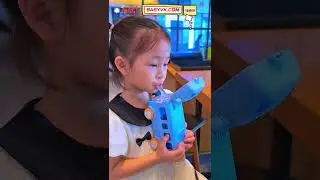 Bus-Shaped Rolling Water Bottle for Kids: Fun Bus Design, Easy to Carry, Fun to Roll #ParentHack