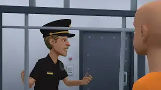 Caillou destruye el cine, es arrestado, y castigado
