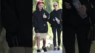 Hailey and Justin Bieber out hiking in Los Angeles, CA#videoshort #viralvideo #ytshort