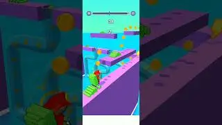 Funny Ladder Race - Ladder Run (🐘 3D ⛄) | Super Addicting & Funny Games #Shorts #Lv 20