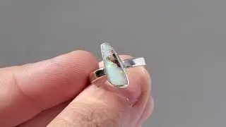 Australian boulder opal ring / opal ring / opal jewelry / boulder opal / natural opal / real opal