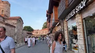 4K Old NESSEBAR world Heritage city walking tour.