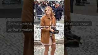 Эмма Уотсон сегодня прибыла на показ мод Miu Miu в Париже 🤩💖 новое вирусное видео #эммаватсон#шорты