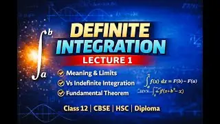 Lecture 1 | What is Definite Integration? | Fundamental Theorem of Calculus & Basics Explained