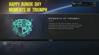 Destiny The Taken king : Happy Bungie Day- The Moments of Triumph