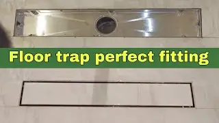 Plumbing work for channel trap installation 