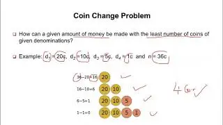Greedy Design Technique - Coin Change