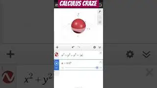 3D Desmos graphing #maths #3dPlotts #SphereGraph #Sphere #3dShapes #mathematicalcreativity #desmos
