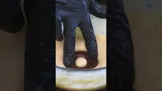 FRIED CHOCOLATE DONUTS 🍫‪🍩 #shorts #asmr #chocolate #donuts #fried