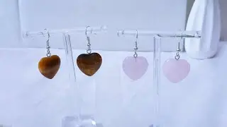Healing Crystal Earrings 925 Silver (one pair) HC11