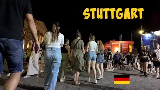 Stuttgart K&ouml;nigsstra&szlig;e Night Walk - Fu&szlig;ballfans
