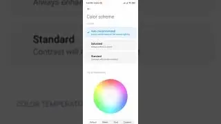 How To Change Or Customize Display Color Scheme In Xiaomi | MIUI 12.5 Display Setting Advanced Mode