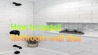 Excellent work in Bathroom Wall tile installation process Easy and Fastest Construction