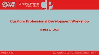 Curators Professional Development Workshop