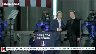 🇺🇸 WAR Secretary Pete Hegseth joins Elon Musk at SpaceX Base in Brownsville, Texas [LIVE]