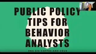 Public Policy Tips for Behavior Analysts