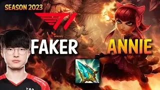 T1 Faker ANNIE vs KASSADIN Mid - KR Ranked