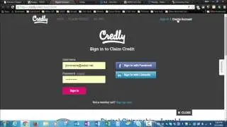 Setting up your Credly account