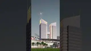 Modern Commercial Exterior Rendering & Visualization of Building 🏢