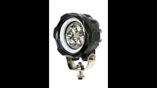Фара светодиодная 12/27V 18W CREE- диоды D-80mm (23727) 4 режима