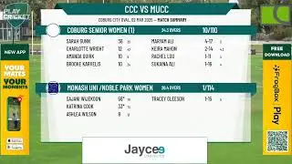Coburg Senior Women (1) v Monash Uni /Noble Park Women
