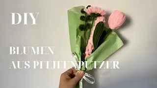 Anf&auml;ngerfreundliches DIY: Pfeifenputzer-Blumen | Anleitung f&uuml;r Blumen aus Pfeifenreiniger | Basteln