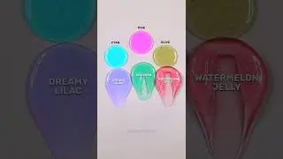 Turning Bright Drops Into Jelly Magic ✨ #colormixing #satisfying