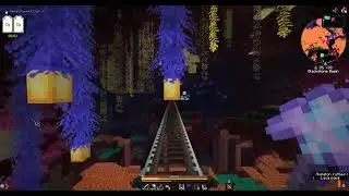 Minecraft Base Tour: Nether portal train track