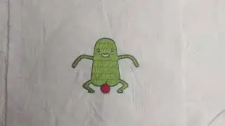 drop ball embroidery animation