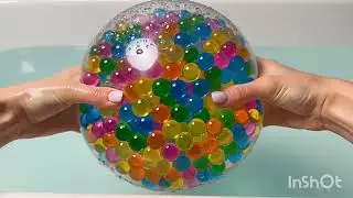 Satisfying ASMR   Water Balloon Orbeez Popping 💧battub