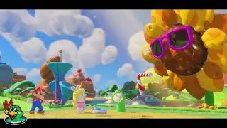 Mario + Rabbids Kingdom Battle 92 Story: World 1-2 Meeting Sunflower (with commentary)