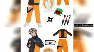 Anime Kids Uzumaki Akatsuki Cosplay Boys Girls Uzumaki Jacket Pants Headband Frog Wallet Child Unifo