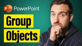 Как группировать объекты в PowerPoint