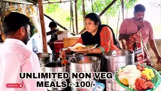 Cheapest Roadside Unlimited Meals | Indian Street Food | #streetfood | Hard Working Women |