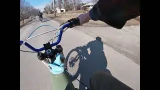 Motorized bicycle rdm piaggio full throttle no clutch slip. Finally