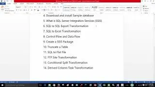 SQL Server Administration: (SQL Server Integration Services) - learn Database Design & Development