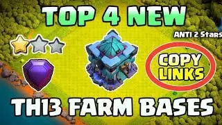 4 Best Th13 farming base 2020 |  Th13 base with Links | Th13 Farm bases 🔥